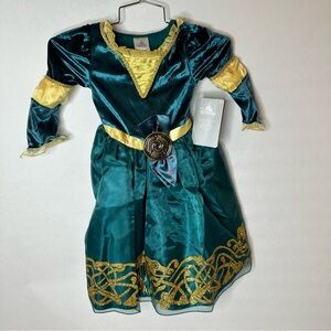 Disney Store Merida Brave Princess Glitter Halloween Costume Dress Up Size 3